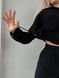 Костюм жіночий фліс полар (Чорний) Розмір M-L 09001-07 фото 2